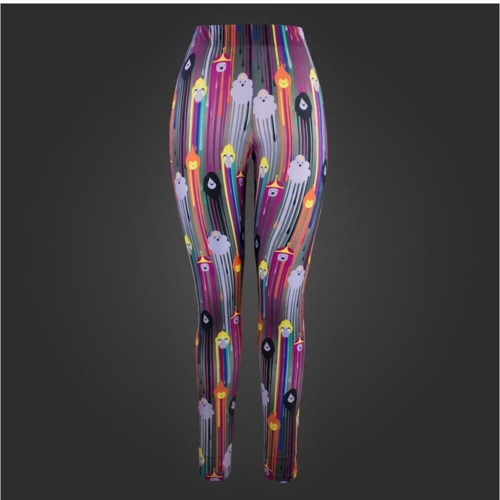 NWT Adventure Time Stripped Princess Leggings